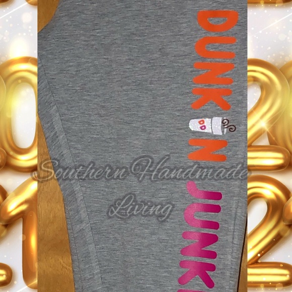 DunkinJunkie iron-on Vinyl “Decal ONLY” Shirt/SWST - Picture 3 of 15